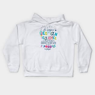 An Awesome German Teacher Gift Idea - Impossible to forget Kids Hoodie